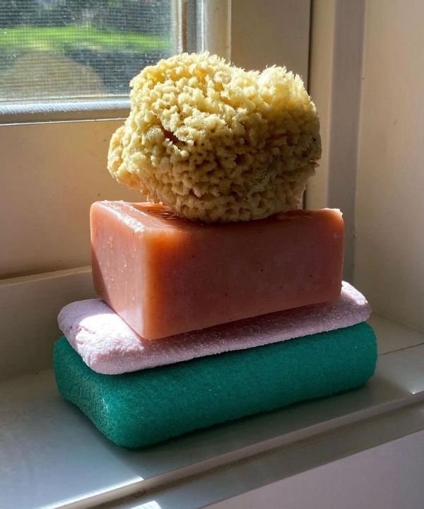 Esponhas de banho  - bucha vegetal  - bucha de banho  - banho relaxante  - spa day  - https://stealthelook.com.br