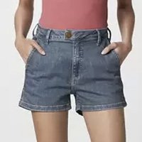 Shorts Jeans Feminino Cintura Alta - Hering