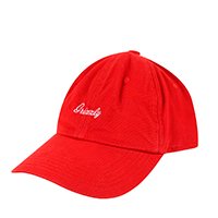 Boné Grizzly Cursive Embroidery Dad Hat Strapback - Vermelho