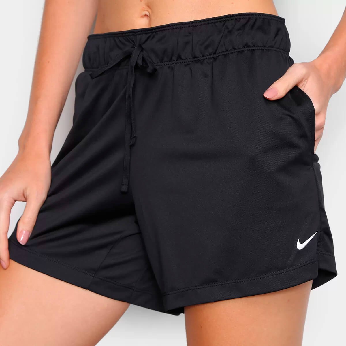 Short Nike Dry Attack Feminino - Preto+Branco