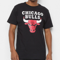 Camiseta NBA Chicago Bulls Big Logo Masculina - Preto