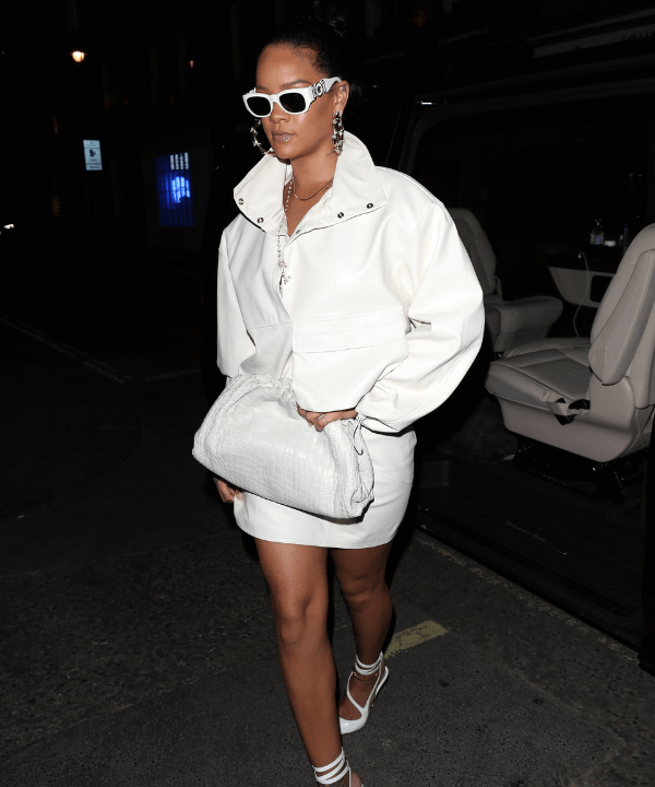 Rihanna - Street Style - como usar looks all white - Inverno  - Steal the Look  - https://stealthelook.com.br
