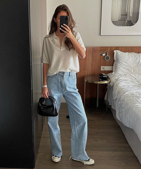 Felicia Akerstrom - wide leg - wide leg jeans - inverno - street style - https://stealthelook.com.br