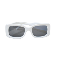 óculos de sol feminino daia branco retangular quadrado