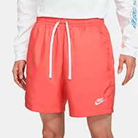 Bermuda Nike Sportwear Flow Masculina - Salmão+Branco