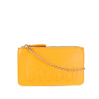 Bolsa Colcci Mini Bag Logo Alça Corrente Feminina - Amarelo