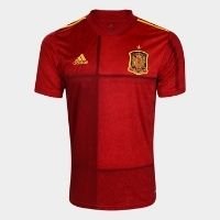 Camisa Seleção Espanha Home 20/21 s/nº Torcedor Adidas Masculina - Vermelho