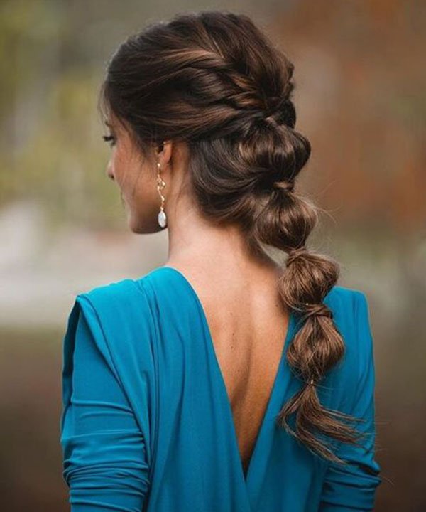 rabo bolha  - penteado para madrinhas  - madrinhas de casamento  - rabo de Carvalho bolha  - penteado com rabo de cavalo  - https://stealthelook.com.br