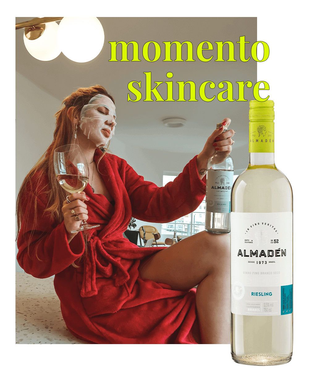 Ali Santos com Almandén Rose - vinhos acessíveis - vinho tinto - vinho rose - street style - https://stealthelook.com.br