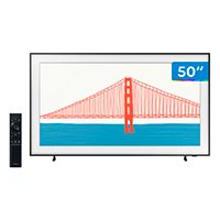 Smart TV 50” 4K QLED Samsung The Frame 50LS03A - Wi-Fi Bluetooth HDR 4 HDMI 2 USB Única Conexão