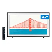 Smart TV 43” 4K QLED Samsung The Frame 43LS03A - Wi-Fi Bluetooth HDR 4 HDMI 2 USB Única Conexão