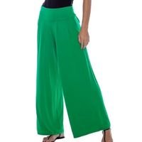 Calça Amazonia Vital Pantalona Malha com Bolso Feminina - Verde claro