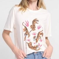 Camiseta All Is Love Tigres Feminina - Off White
