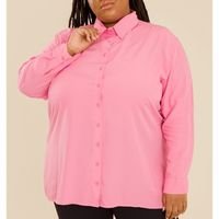 camisa alongada yara rosa
