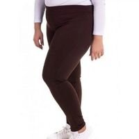 Calça Legging Feminina Plus Size Peluciada - Serena - Marrom