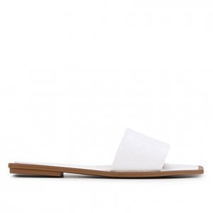 Rasteira Shoestock Slide Color - Feminino - Branco
