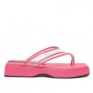 Tamanco Shoestock Flatform Vinil Color - Feminino - Pink