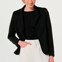 Blazer Básico Feminino Moletom Em Alfaiataria - hering