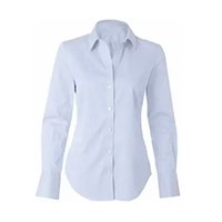 camisete branca camisa social feminina manga longa gabardine elegance passa fácil direto da fábrica - Stiyle