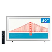 Smart TV 50” 4K QLED Samsung The Frame 50LS03A - Wi-Fi Bluetooth HDR 4 HDMI 2 USB Única Conexão