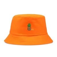 Bone Chapeu Bucket Hat Abacaxi Pineapple Laranja - Bulier Modas