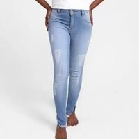 Calça Jeans Skinny Vista Magalu Detalhe Barra