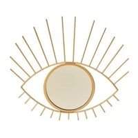 Espelho Decorativo Dourado De Parede Olho Grande Místico - BCOntinental