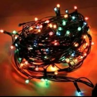 Pisca Pisca Cordão De 100 LEDs Colorido 10 Metros 127v Decoração Para Natal Luz Forte - Global