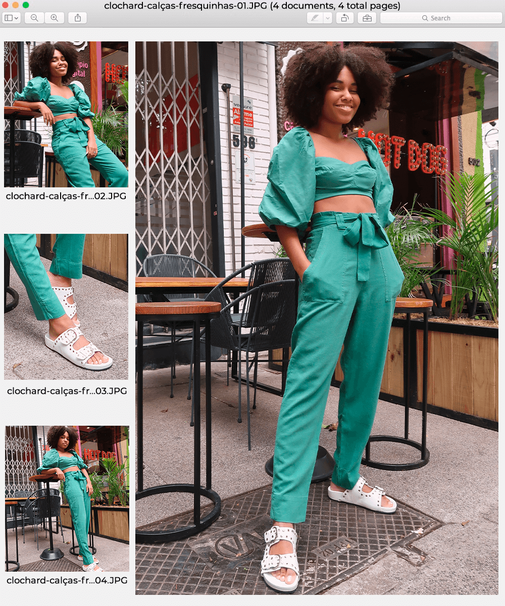 Clau Ribeiro - conjunto verde de cropped e calça - calças fresquinhas - Verão - em pé na rua - https://stealthelook.com.br