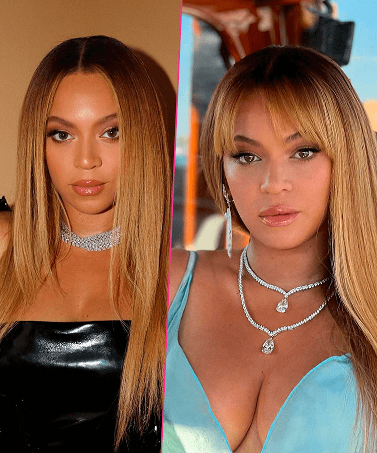 Beyoncé  - Beyoncé de franja  - transformações de cabelos  - Cabelo com franja  - cabelos das celebridades  - https://stealthelook.com.br