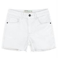 Malwee - Shorts Branca Comfort em Sarja