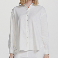 Camisa De Linho Feminina Ampla - Branco