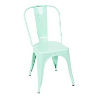 Cadeira Retrô Verde Água - 36X86X35,5cm