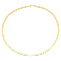 Colar Fita 2mm 45cm Banhado a Ouro 18K - Dourado