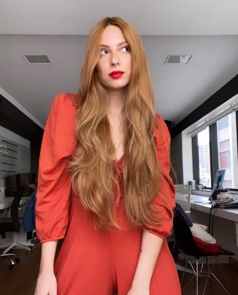 Aline Santos - cabelo comprido - cabelo longo - cabelo ruivo - como obter cabelos longos - https://stealthelook.com.br