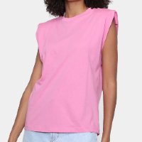 Camiseta Colcci Muscle Tee Feminina - Rosa