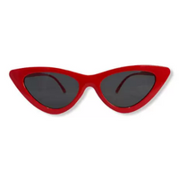 Óculos De Sol Retrô Gatinho Proteção Uv Vermelho Blogueira - Propria
