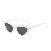 Óculos De Sol Retrô Gatinho Armação Estilo Blogueira Branco e Preto - Cat Eye