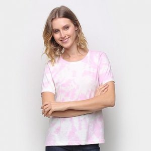 Camiseta Volare Tye Dye Feminina - Feminino - Rosa