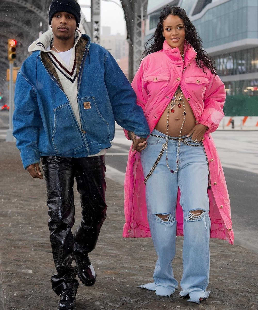 Rihanna e A$AP Rocky - filhos - Rihanna está grávida - A$AP Rocky - grávida - https://stealthelook.com.br