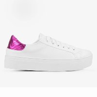 Tênis Shoestock For You Platform Basic Feminino - Branco+Pink