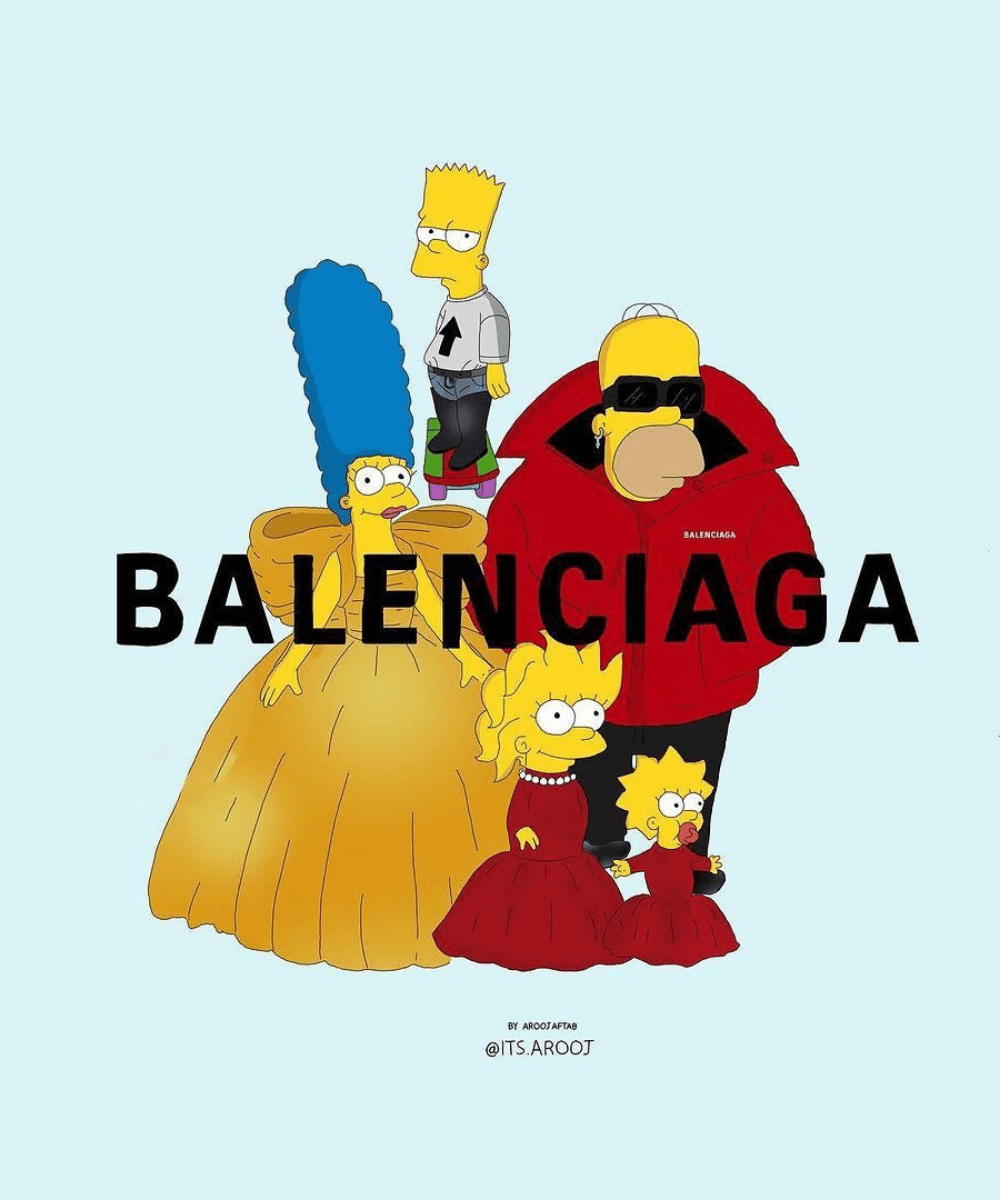 Balenciaga X The Simpsons - Balenciaga X The Simpsons - Yeezy Gap X Balenciaga - Verão 2022 - arte - https://stealthelook.com.br