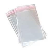 Saquinho Plástico Adesivado Transparente 5x8+3 - Pacote com 100 unidades - Onix