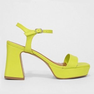 Sandália Shoestock For You Meia Pata Color Feminina - Feminino - Verde Claro