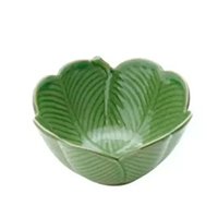 Bowl De Cerâmica Banana Leaf Verde 13 x 7 Cm - Lyor