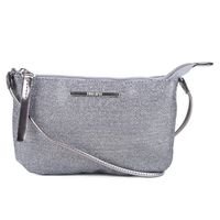 Bolsa Anacapri Mini Bag Glitter Slim Feminina - Prata