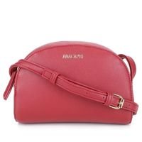 Bolsa Anacapri Mini Bag Meia Lua Feminina - Vermelho