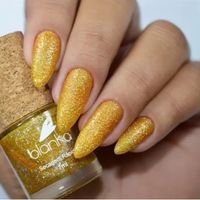 Esmalte Blanka 7ml - Glitter Dourado