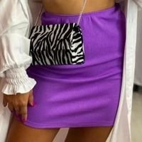 Conjunto Cropped Aro meia taça + saia canelado cores verão 2022 blogueira tendencia - NK