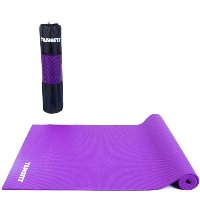 Tapete Yoga Mat Pilates Exercícios PVC 6mm Com Bolsa Yangfit - Roxo